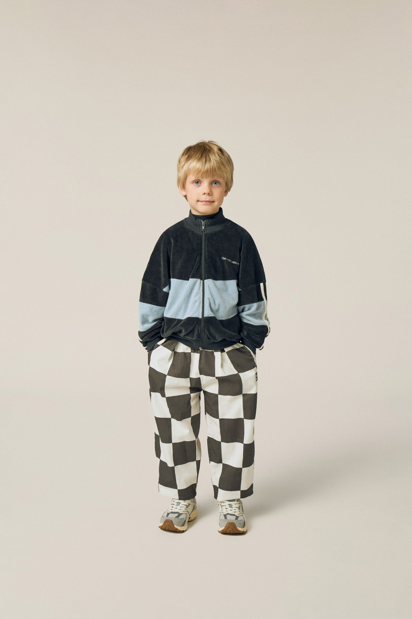 The Campamento Grey color block sweatshirt