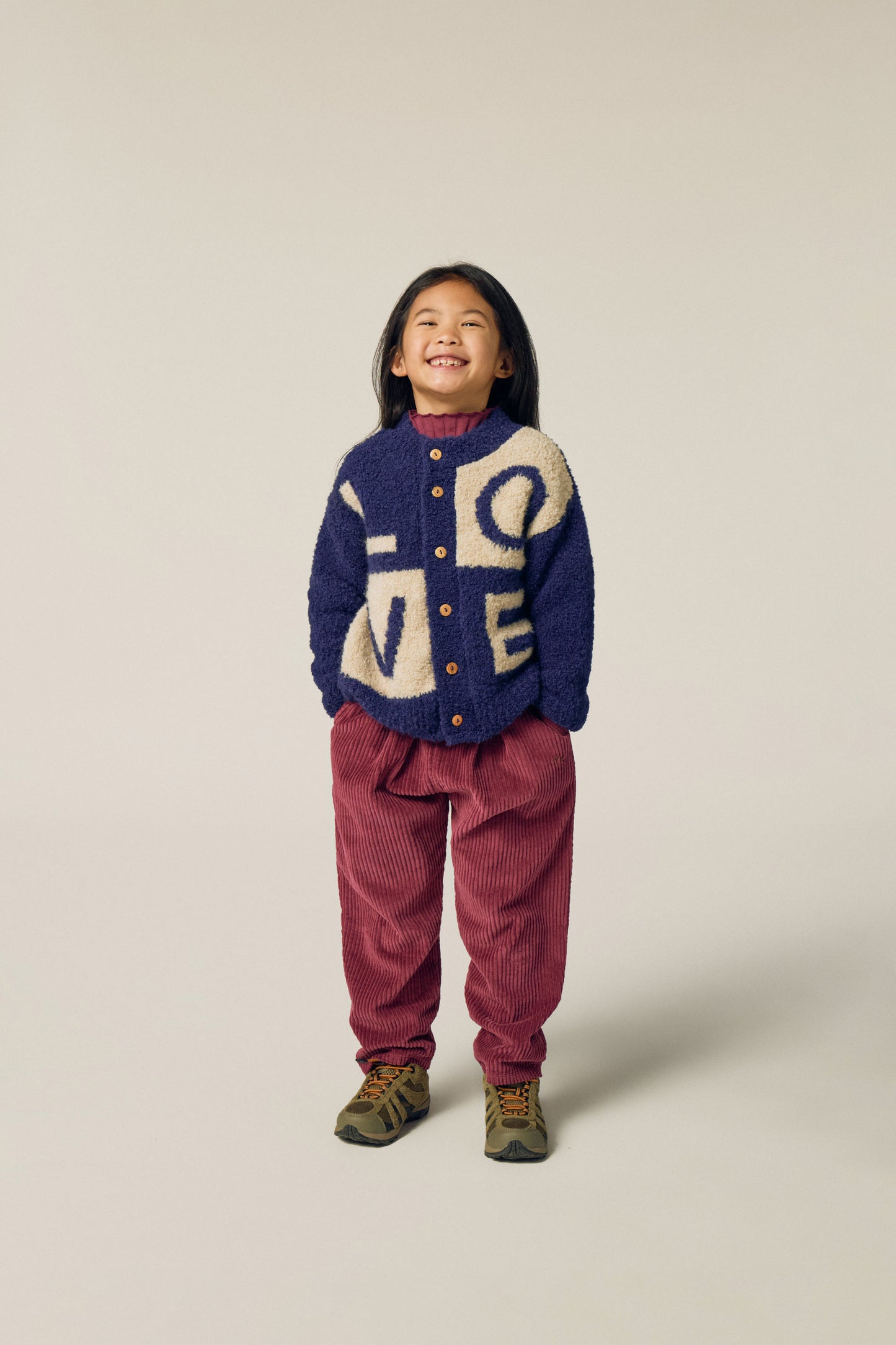 The Campamento Burgundy corduroy trousers