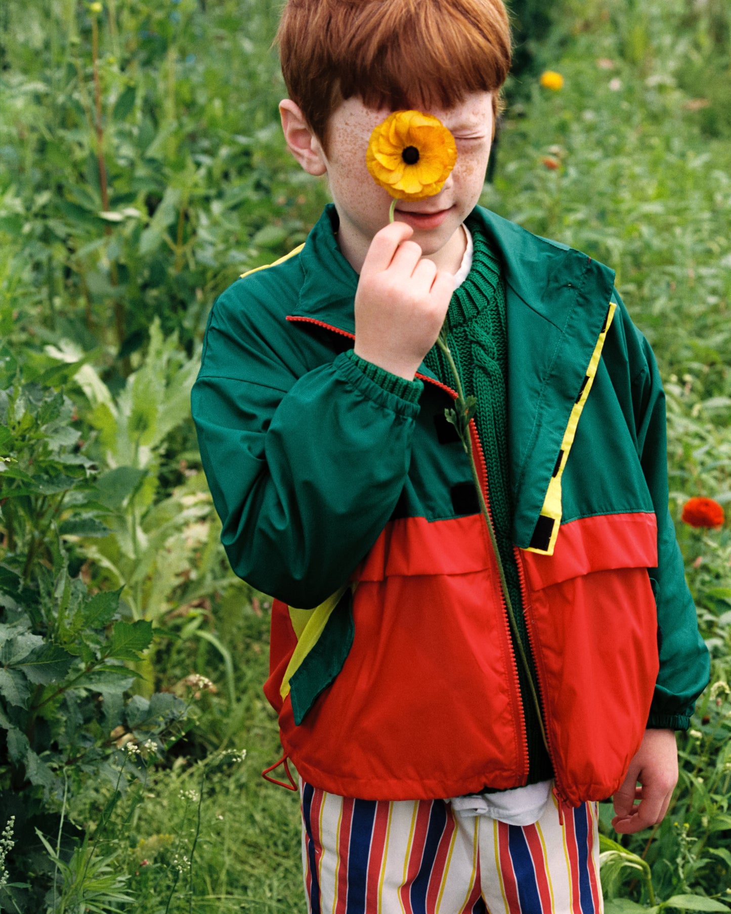 The New Society PANSY Jacket color block