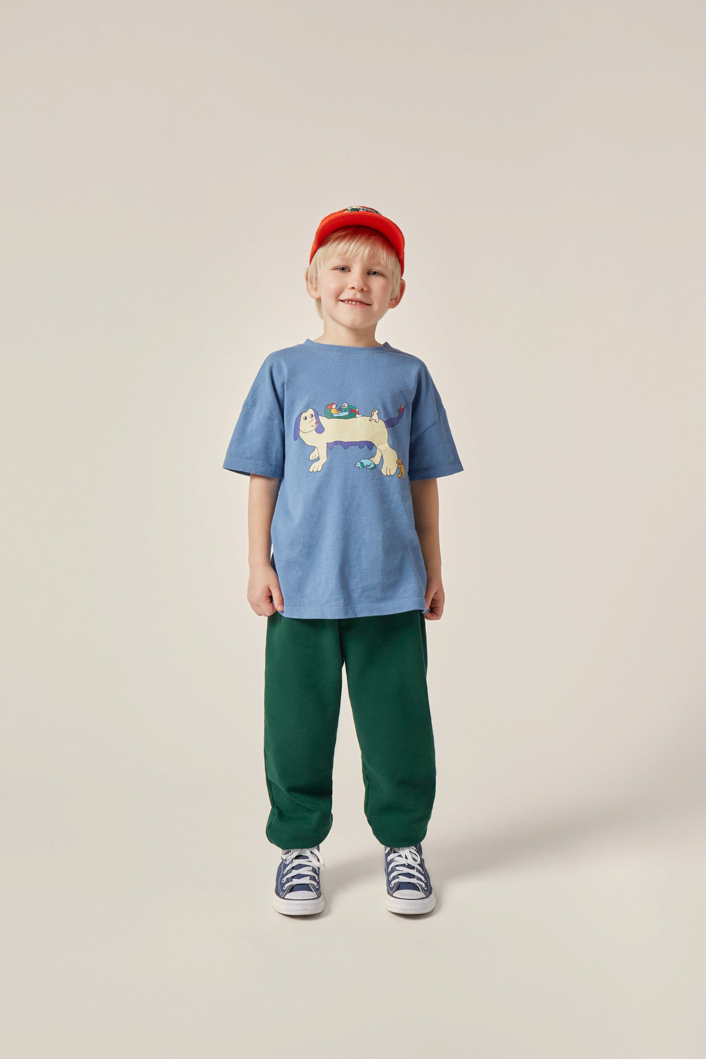 The Campamento PLAYFUL DOGS T-shirt blue