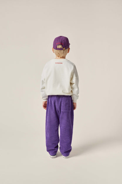 The Campamento FESTIVE DOG corduroy trousers purple