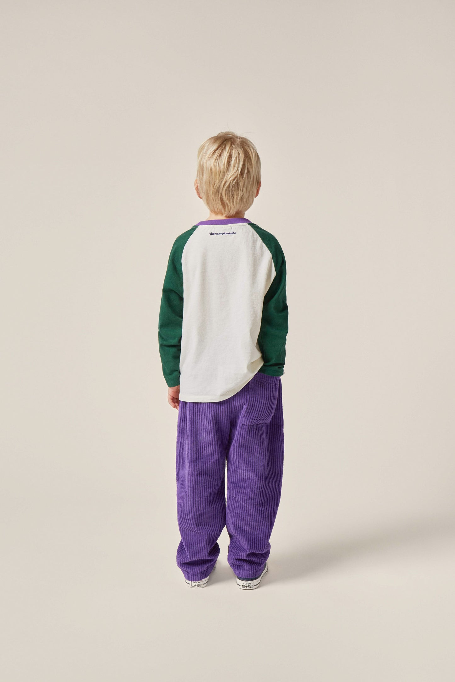 The Campamento FESTIVE DOG corduroy trousers purple