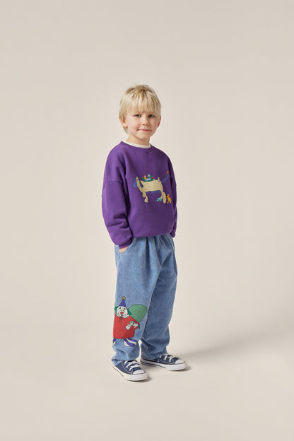 The Campamento PLAYFUL DOGS sweatshirt purple