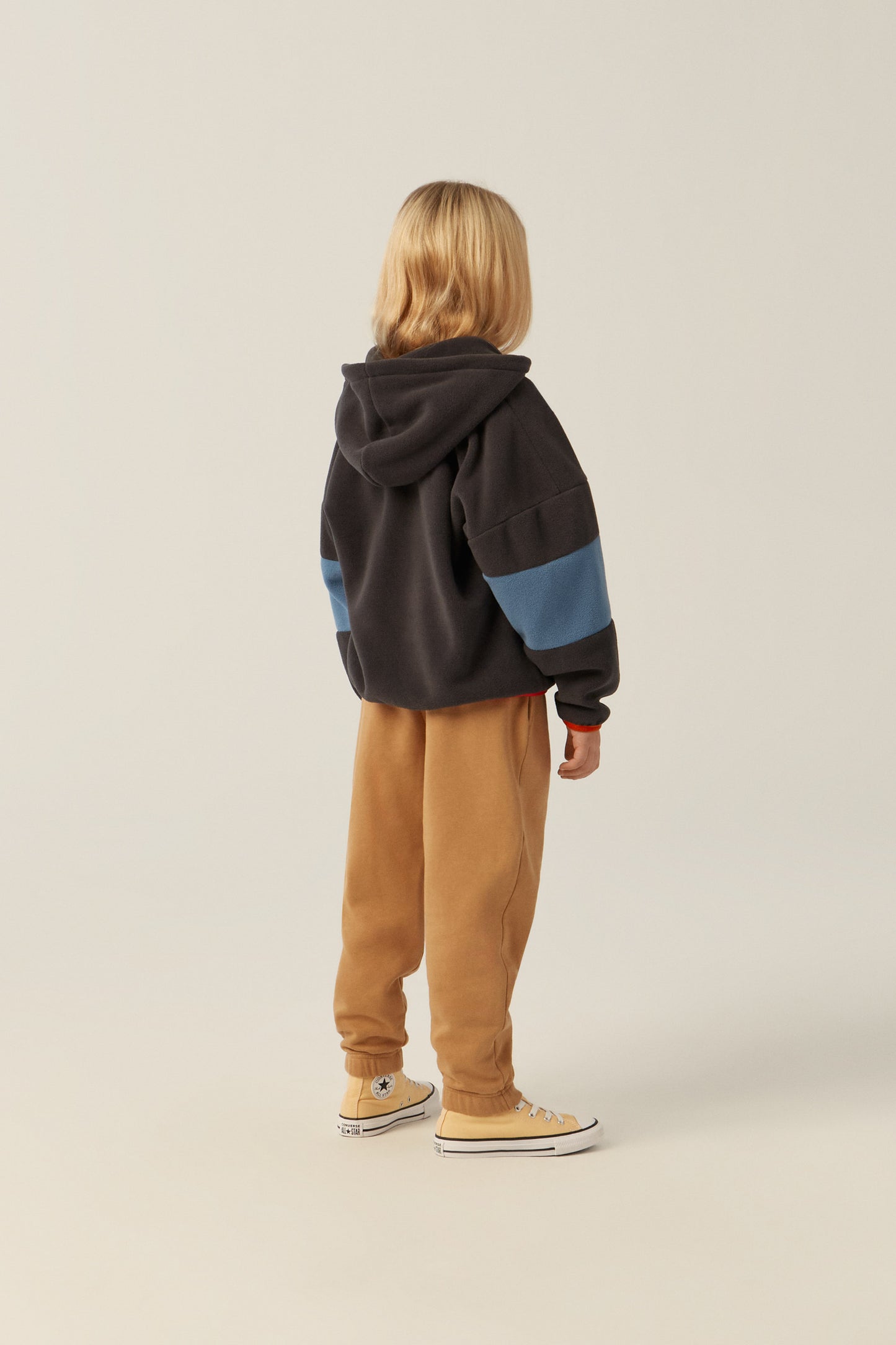 The Campamento Color block polar zipped sweatshirt
