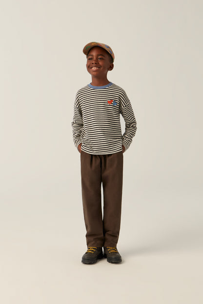 The Campamento Bicolor Stripes T-shirt grey
