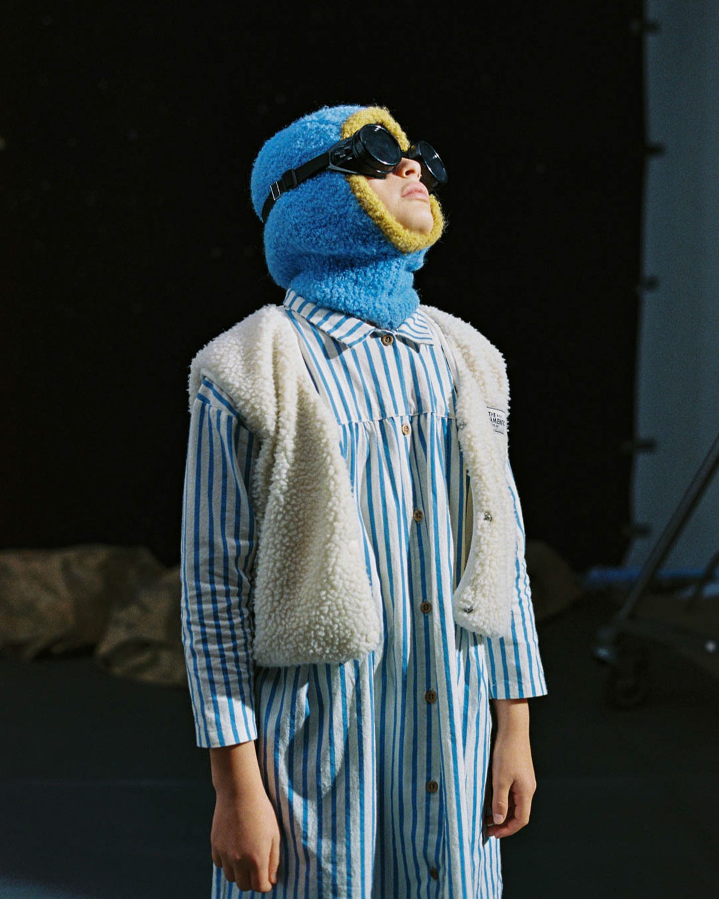 The Campamento BLUE STRIPES shirt dress / 11-12Y
