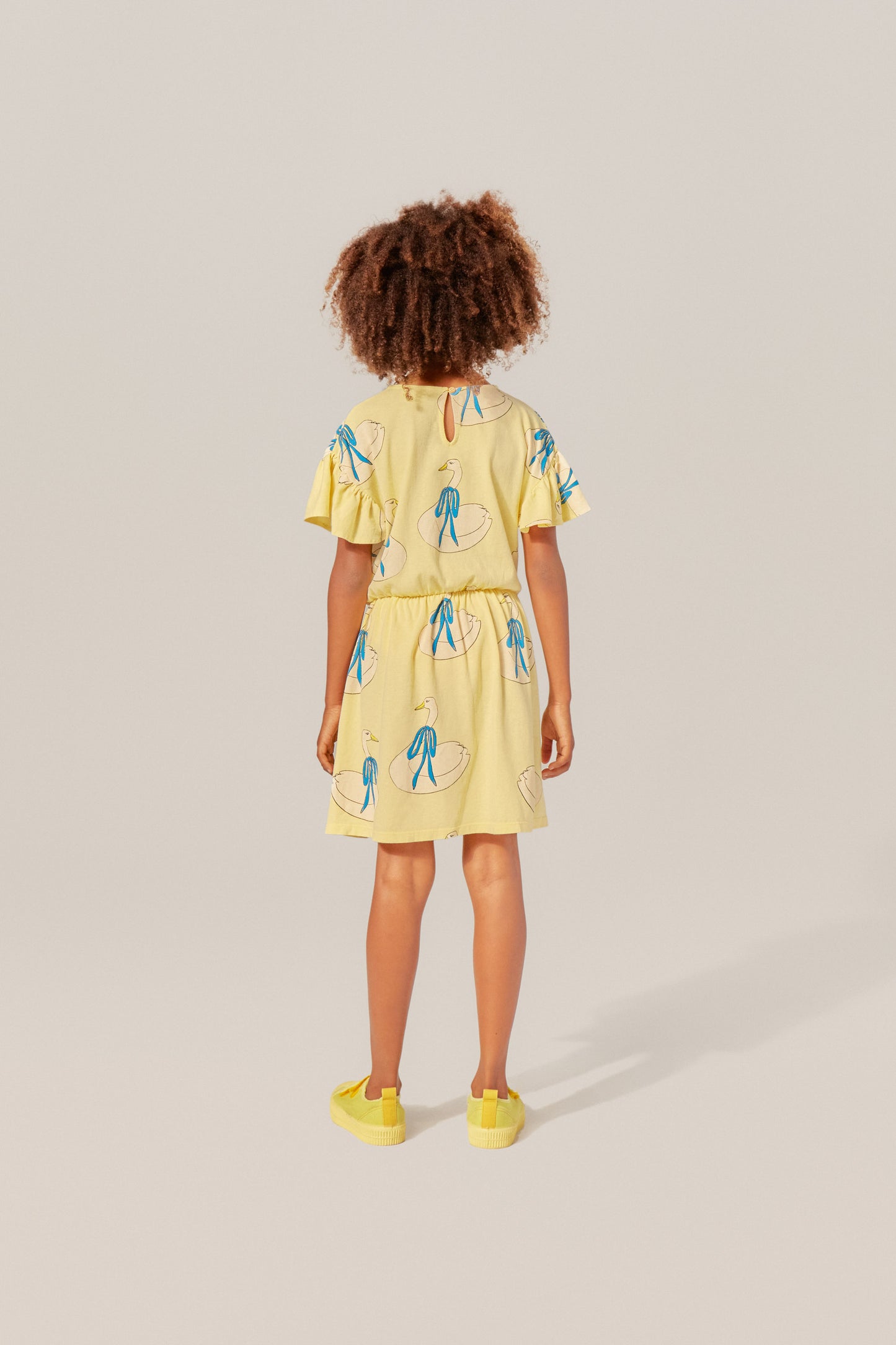 The Campamento Swans allover dress / 7-8Y