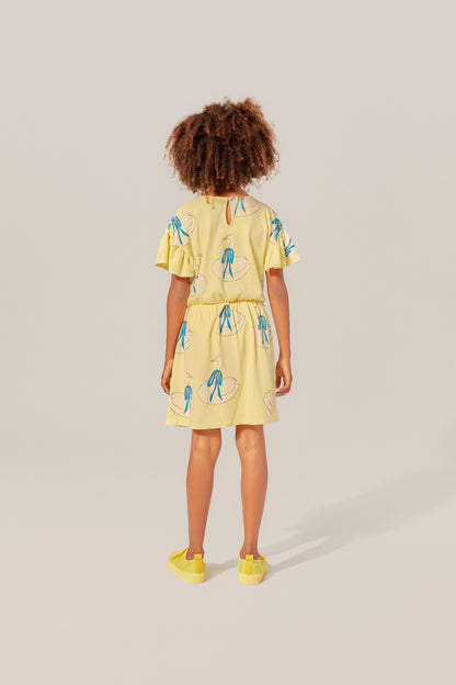 The Campamento Swans allover dress / 7-8Y