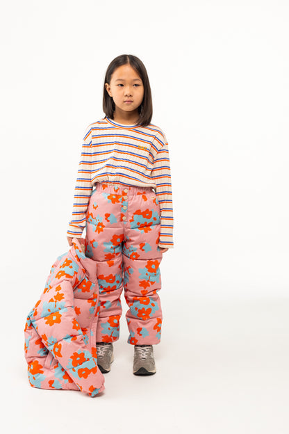 Tinycottons rib STRIPES tee light cream / 3Y