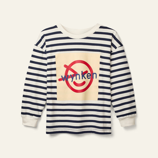 Wynken STRIPE Tee pale yellow ladybird