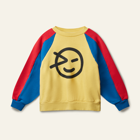 Wynken WYNK panel sweat yellow ladybird blue