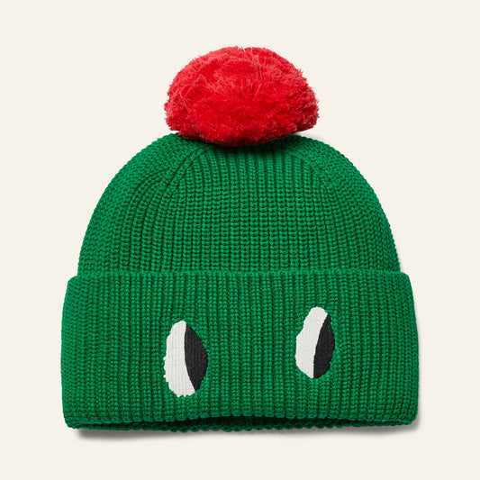 Wynken POM POM Beanie python green