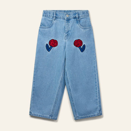 Wynken DAHLIA Jean mid wash denim