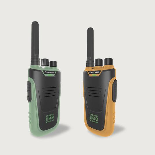 Kidywolf Kidytalk walkietalkies green and orange