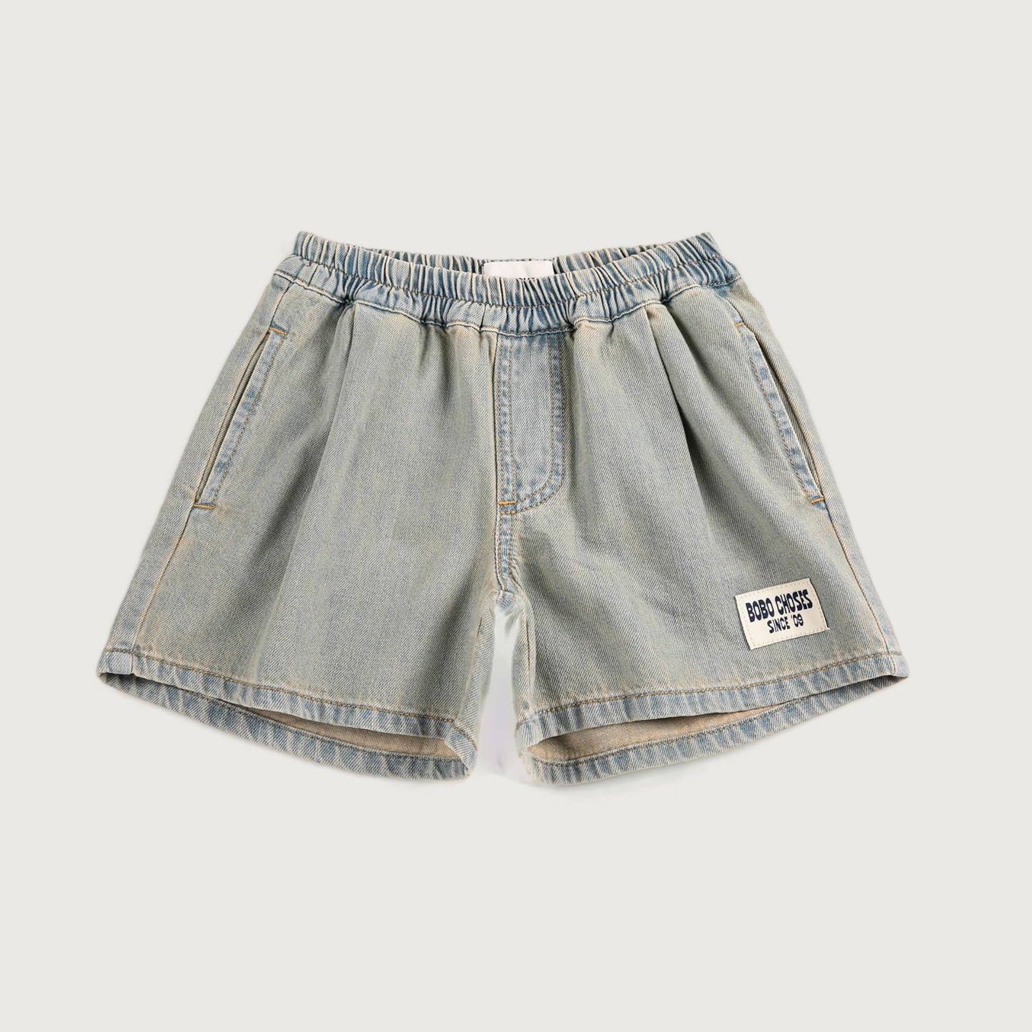 Licht grijze short SINC 09 patch Bobo Choses