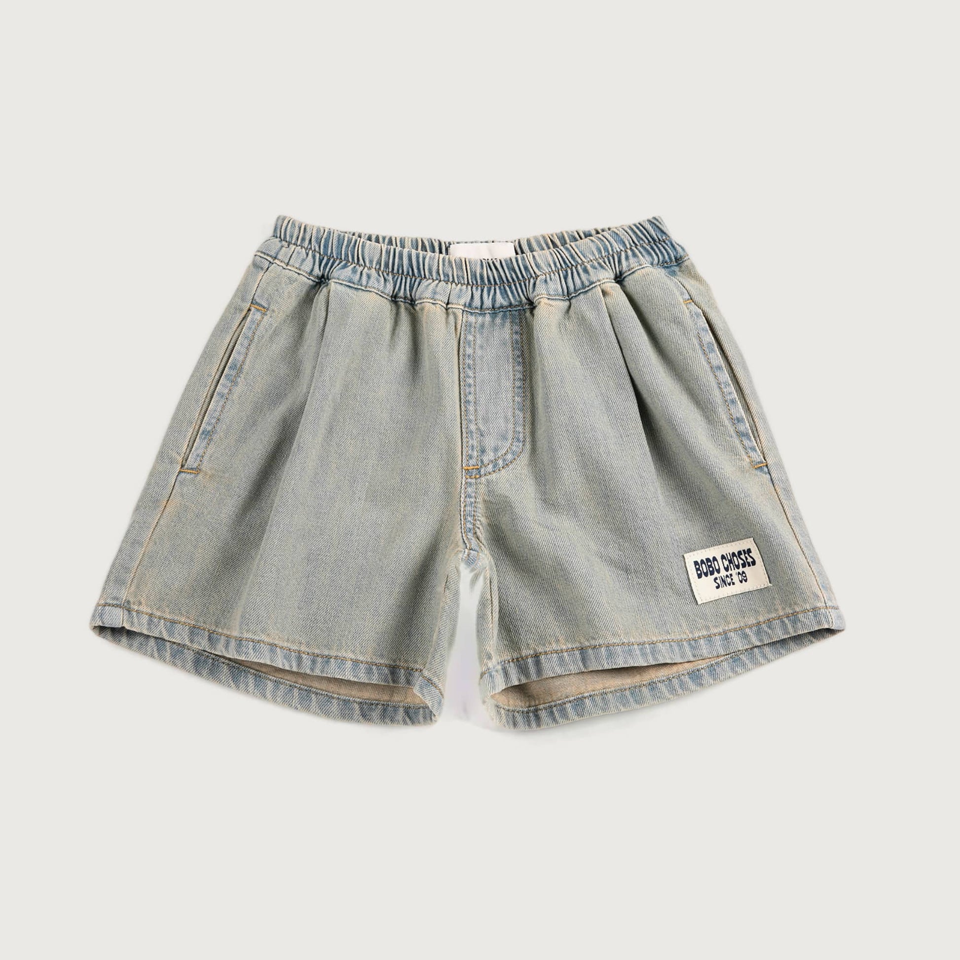 Licht grijze short SINC 09 patch Bobo Choses