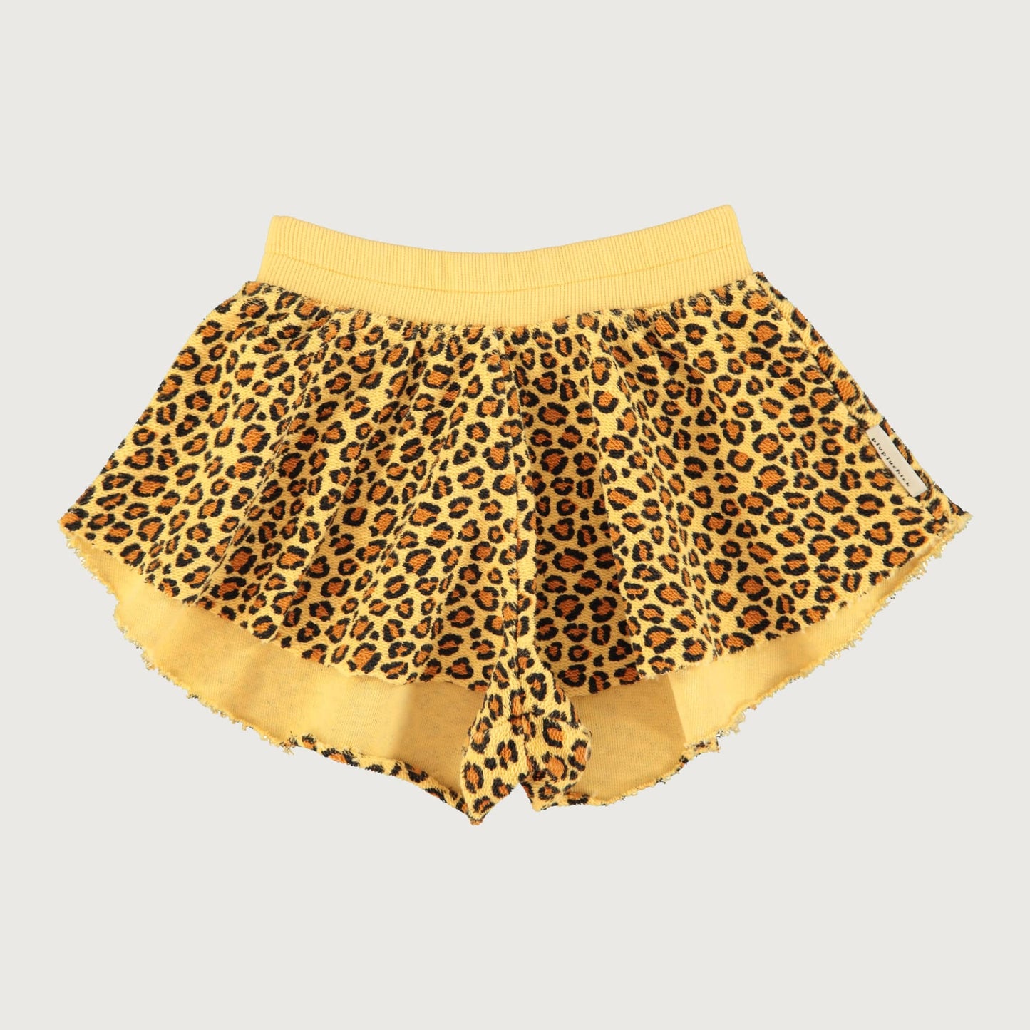 Piupiuchick Shorts mustard with ANIMAL print