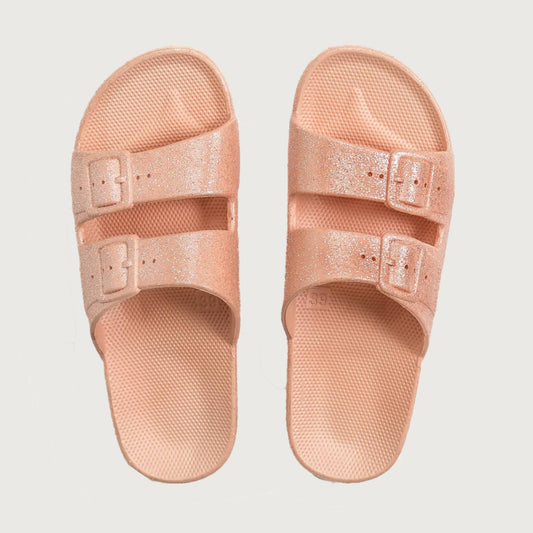 Freedom Moses Slippers Apricot glitter (size 35-41)