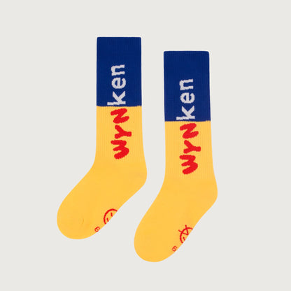 Wynken BUBBLE Sock artists blue soleil