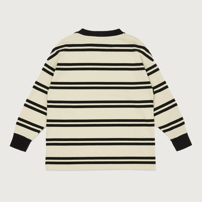 Main Story band tee angora stripe