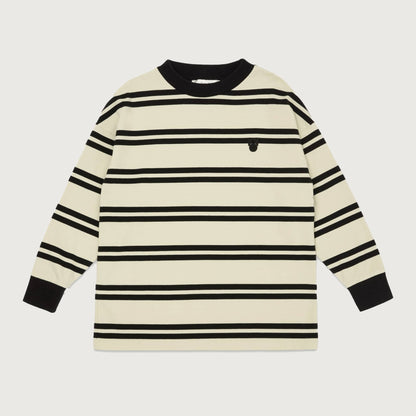 Main Story band tee angora stripe