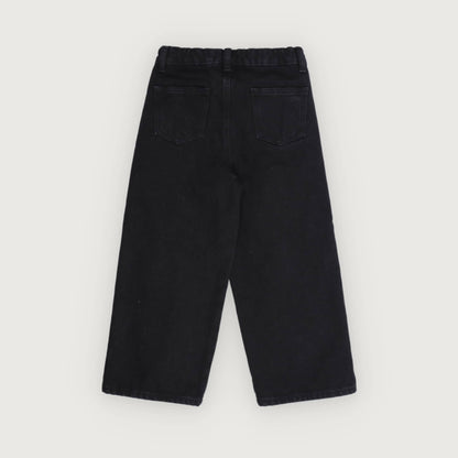 The New Society TNS Denim wide leg Pant black denim