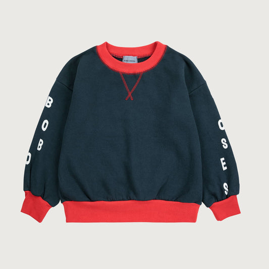 Bobo Choses COLOR BLOCK sweatshirt midnight blue