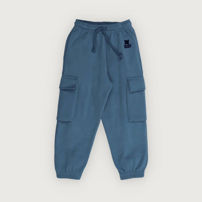 The New Society TNS LOGO cargo jogging void blue