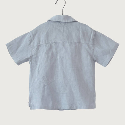 Play Up Linen Shirt Grey Blue / 10Y