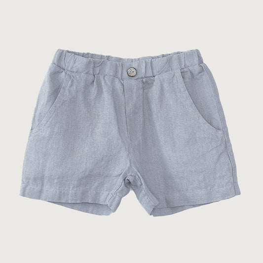 Play Up Boy Linen Shorts Grey Blue