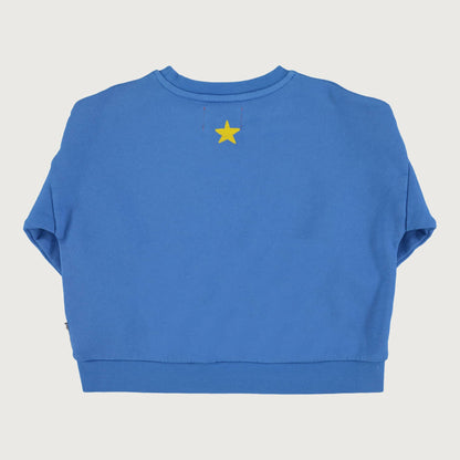 Piupiuchick blue sweatshirt with FANTASTIC print