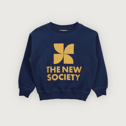 The New Society TNS LOGO sweatshirt infinite navy