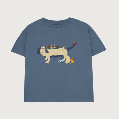 The Campamento PLAYFUL DOGS T-shirt blue