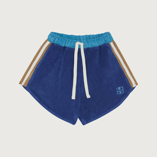 The Campamento BLUE Color Block terry shorts