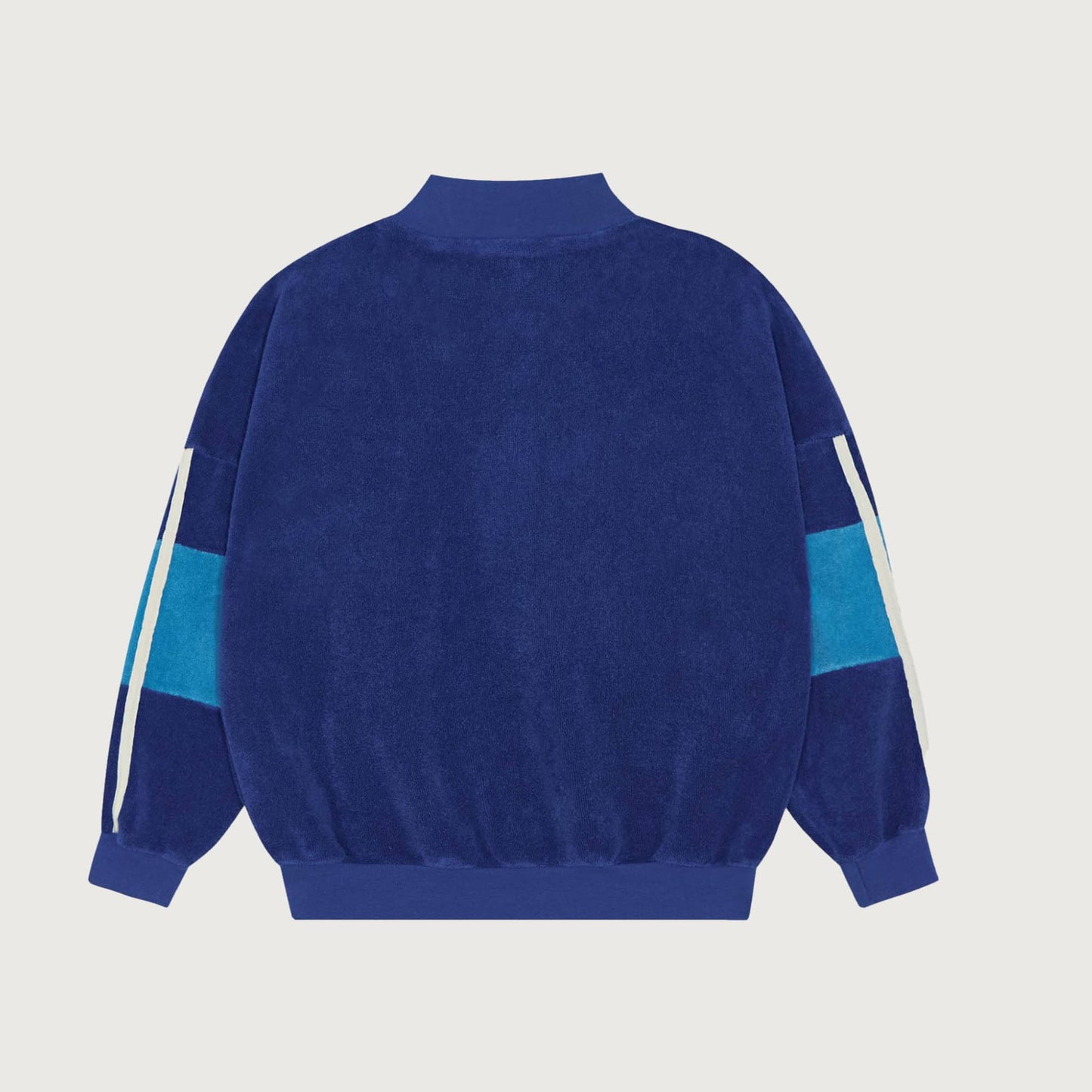 The Campamento BLUE Color Block zipped sweatshirt