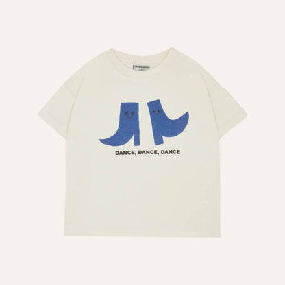 The Campamento HAPPY BOOTS T-shirt ecru