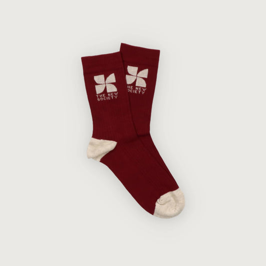 The New Society Socks plum fantasy