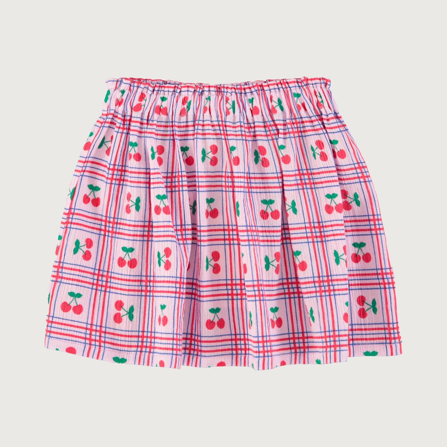 Piupiuchick Short skirt lilac CHERRIES allover