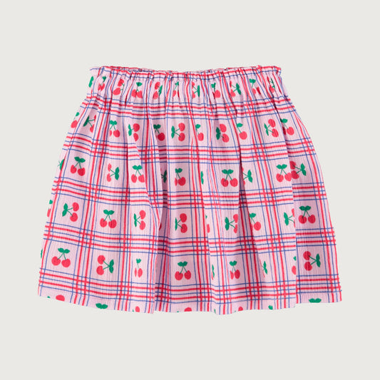 Piupiuchick Short skirt lilac CHERRIES allover