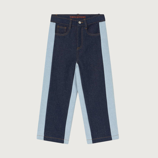 Tinycottons COLOR BLOCK Jeans dark blue