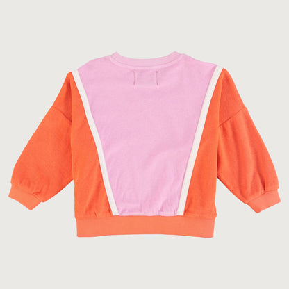 Piupiuchick sweatshirt orange & lavender