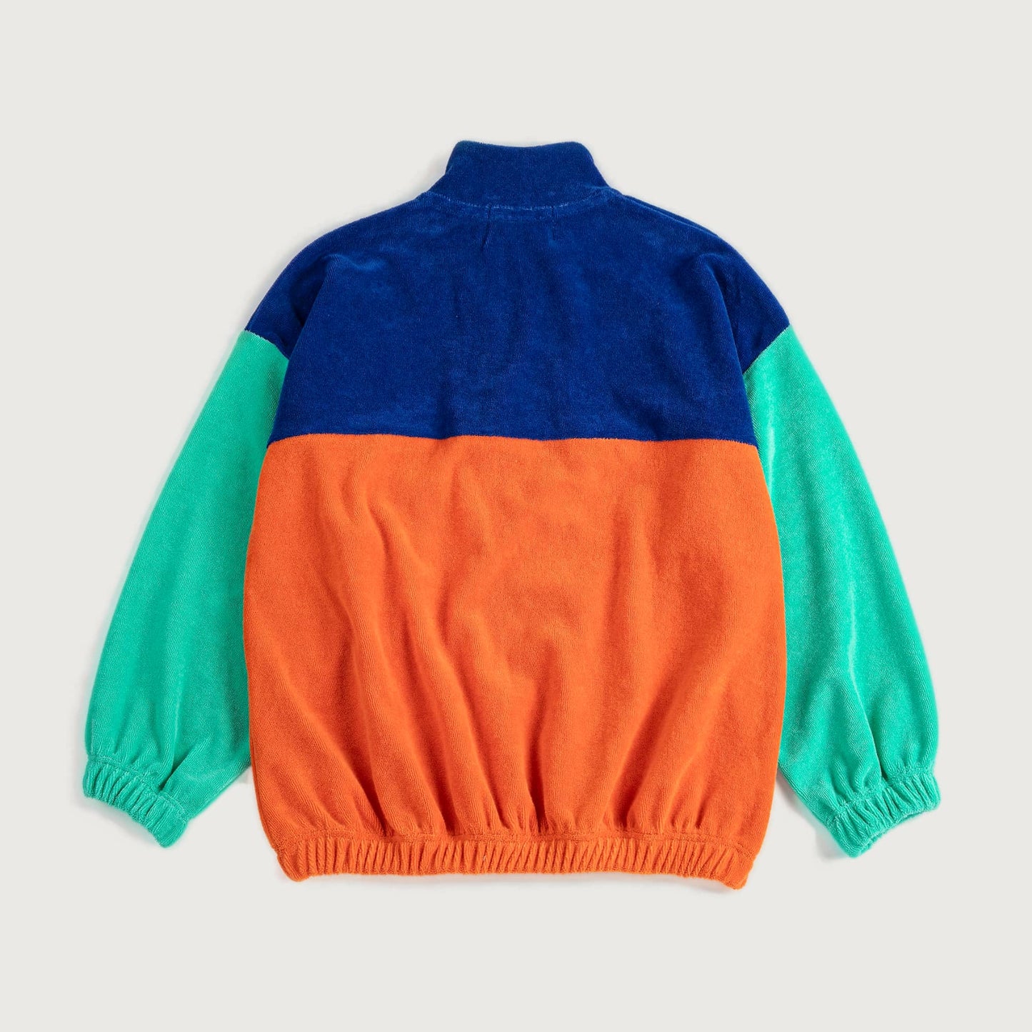 Bobo Choses COLOR BLOCK zipped sweatshirt