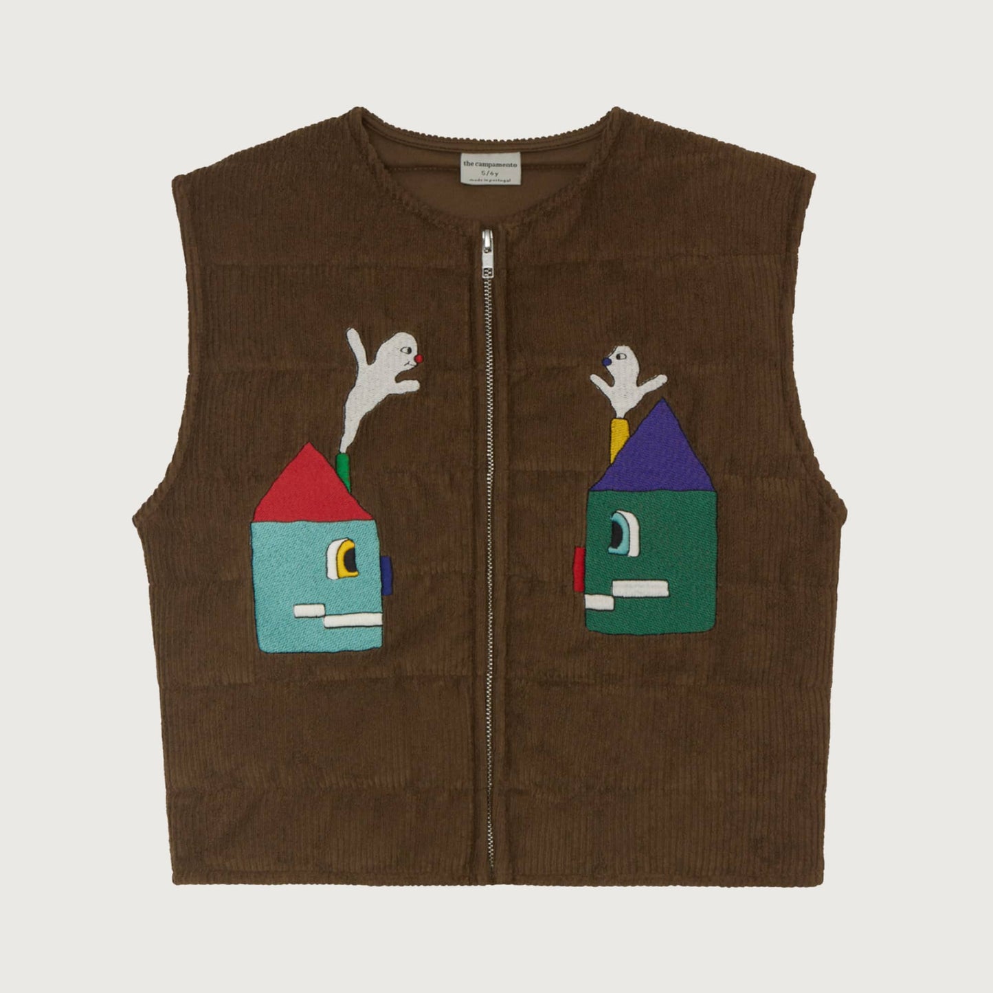 The Campamento HAPPY HOUSES corduroy vest