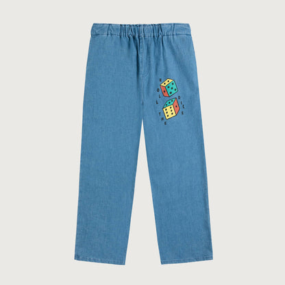 Bobo Choses ROLL THE DICE light denim pants
