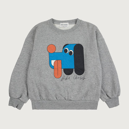 Bobo Choses DOGGY MATE sweatshirt heather grey