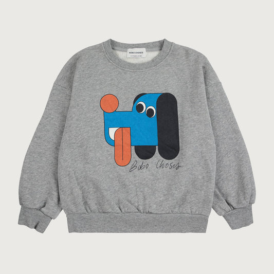 Bobo Choses DOGGY MATE sweatshirt heather grey