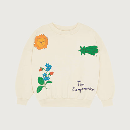The Campamento DRAWINGS Sweatshirt ecru