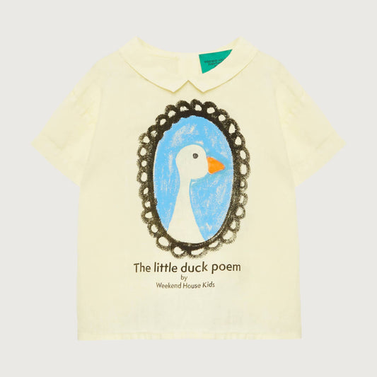 Weekend House Kids Duck linen shirt soft yellow / 9-10Y