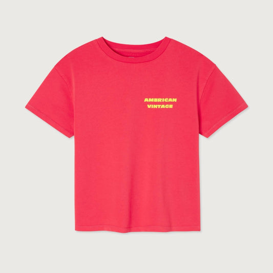 American Vintage Kids Fizvalley T-shirt framboise vintage