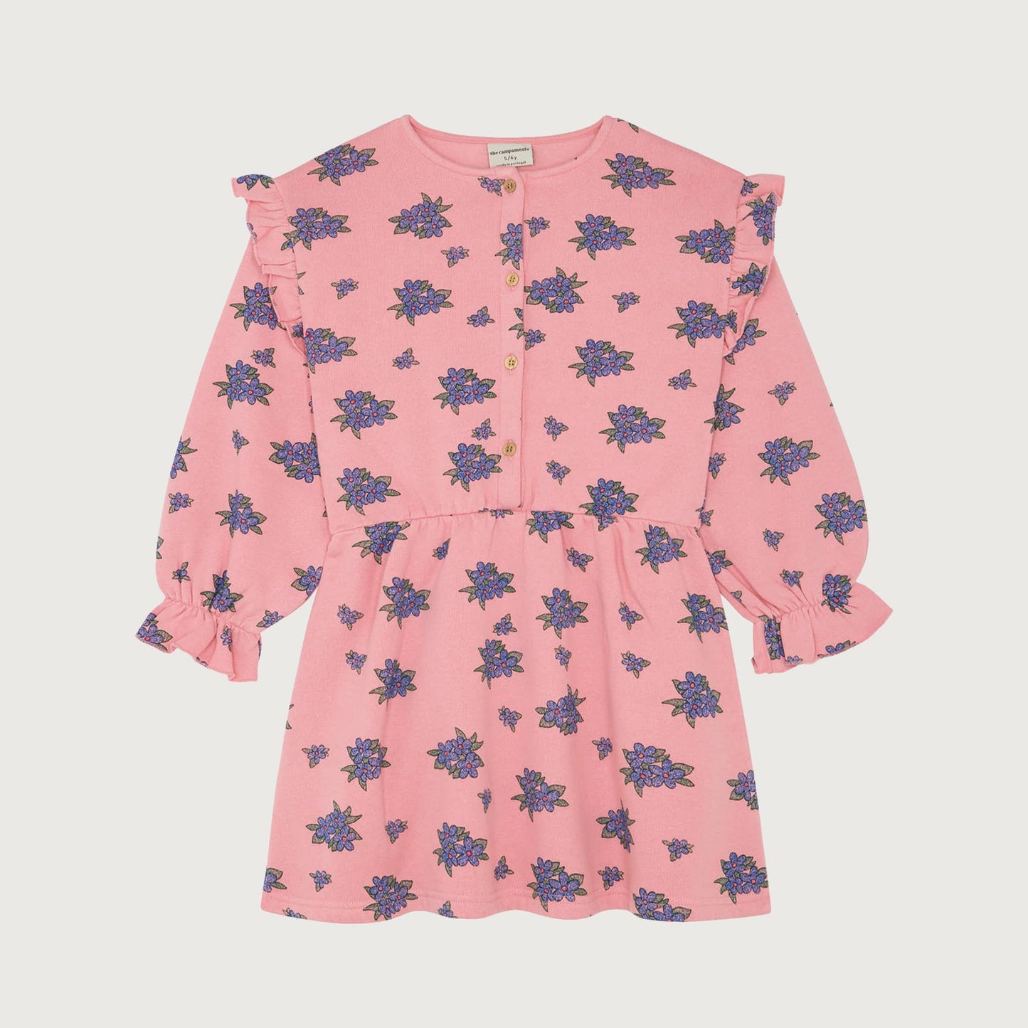 The Campamento FLOWERS ALLOVER dress pink / 9-10Y